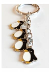 Sevimli Penguenlerden Metal Anahtarlık
