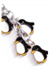 Sevimli Penguenlerden Metal Anahtarlık