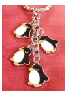 Sevimli Penguenlerden Metal Anahtarlık