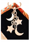 Ay ve Yıldızlardan Oluşan Metal Anahtarlık