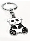 Panda Siyah ve Beyaz Metal Anahtarlık