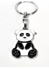 Panda Siyah ve Beyaz Metal Anahtarlık