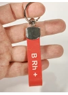 B Rh(+) Pozitif Kan Grubu Silikon Anahtarlık – Acil Durumlar İçin Hayati Bilgi