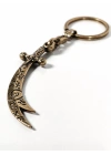 Antik Bronz Kılıç Figürlü Metal Anahtarlık – Güç, Cesaret ve Zamansız Şıklığın Sembolü