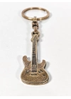 Antik Bronz Gitar Figürlü Metal Anahtarlık – Müziğin Özgür Ruhu ve Zamansız Stil