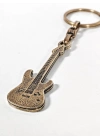 Antik Bronz Gitar Figürlü Metal Anahtarlık – Müziğin Özgür Ruhu ve Zamansız Stil