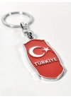 Kırmızı Ay Yıldız ve “Türkiye” Yazılı Metal Anahtarlık – Milli Sembollerin Şık Yorumu