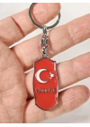 Kırmızı Ay Yıldız ve “Türkiye” Yazılı Metal Anahtarlık – Milli Sembollerin Şık Yorumu