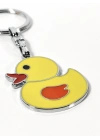 Sarı Ördek Figürlü Metal Anahtarlık – Eğlenceli Tasarım ve Renkli Detayların Neşeli Buluşması