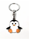 Penguen Figürlü Metal Anahtarlık – Sevimli Tasarım, Günlük Kullanıma Uygun Dayanıklı Aksesuar
