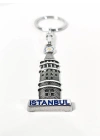 Galata Kulesi Figürlü İstanbul Temalı Metal Anahtarlık – Şehrin Simgesini Yansıtan Zarif Tasarım
