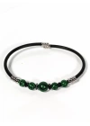 Malakit Taşlı Yaylı Bileklik – Cesaret, Denge ve Arınma Enerjisi