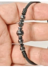 Fasetli Hematit Taşlı Yaylı Bileklik – Denge, Güç ve Topraklanma Enerjisi