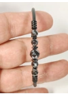 Fasetli Hematit Taşlı Yaylı Bileklik – Denge, Güç ve Topraklanma Enerjisi