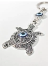 Nazar Boncuklu Kaplumbağa Figürlü Anahtarlık – Sabır, Bereket ve Koruyucu Enerji