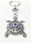 Nazar Boncuklu Kaplumbağa Figürlü Anahtarlık – Sabır, Bereket ve Koruyucu Enerji