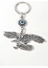 Nazar Boncuklu Kartal Figürlü Anahtarlık – Güç, Özgürlük ve Koruma Enerjisi