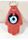 Fatma Eli Figürlü Nazar Boncuklu Anahtarlık – Koruma, Bereket ve Şans Sembolü