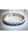Çelik Roleks Kordon Mavi Erkek Bileklik