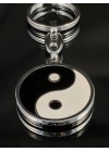 Yin ve Yang Siyah ve Beyaz Metal Anahtarlık