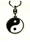 Yin ve Yang Siyah ve Beyaz Metal Anahtarlık