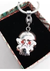 Kırmızı Gözlü İskeletor Kafatası metal Anahtarlık