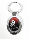 Atatürk Posterli Oval Metal Anahtarlık