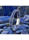 Moncuk Design  Lapis Doğal Taşlı Hasır Örgü Zincirli Erkek Çelik Bileklik 33512B28D17