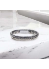 Moncuk Design Boru Kesim Hematit Ve Çelik Zincir Bileklik 33512B21D2