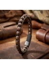 Moncuk Design Ceviz Ağacı Deri Bileklik 33512B2D8M29