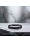 Moncuk Design Çift Oniks Çelik Bileklik 33512B20D5