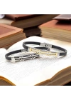 Moncuk Design Desenli Çelik Bileklik 3351SCB008