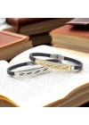 Moncuk Design Desenli Çelik Bileklik 3351SCB010