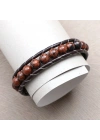 Moncuk Design Doğaltaş Deri Bileklik 33512B2D8M9