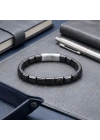 Moncuk Design Kare Hematit Doğaltaşlı Çelik Halat Ve Klips Bileklik 33512B4D1