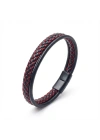 Moncuk Design Kırmızı Renk Çoklu Deri Bileklik 33513B5D5