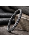 Moncuk Design Siyah Beyaz Renk Çoklu Deri Bileklik 33513B5D7