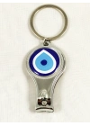 Nazar Boncuk Desenli Tırnak Makaslı Anahtarlık