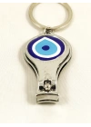 Nazar Boncuk Desenli Tırnak Makaslı Anahtarlık
