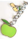 Sarı ve Yeşil Elmalarla Metal Anahtarlık