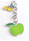 Sarı ve Yeşil Elmalarla Metal Anahtarlık