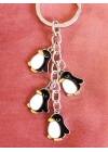 Sevimli Penguenlerden Metal Anahtarlık