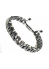 Mat Gri Hematit Taşlı Ayarlanabilir Erkek Bileklik