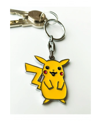 Sarı Pikachu Metal Anahtarlık