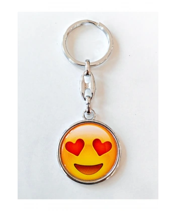 Sarı Gülen Surat Emojili Anahtarlık