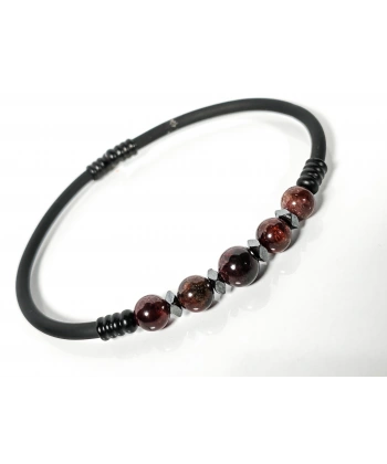 Garnet (Lal) Taşlı Yaylı Bileklik – Güç, Denge ve Yaşam Enerjisi