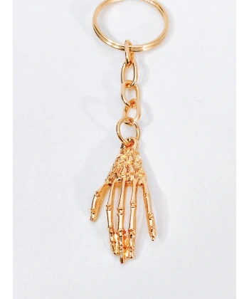 Gotik Tasarım İskelet El Figürlü Gold Metal Anahtarlık & Aksesuar