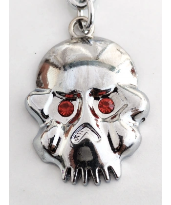 Kırmızı Gözlü İskeletor Kafatası metal Anahtarlık