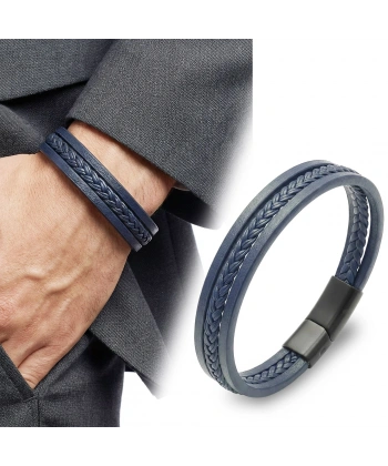 Moncuk Design Sadece Lacivert Saç Örgülü Çoklu Bileklik 33513B10D6