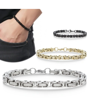 Moncuk Design Kral Çelik Zincir Bileklik 6mm 3351CZB2D3